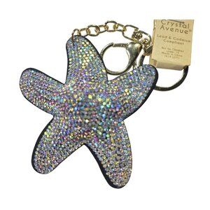 Crystal Avenue Starfish Keychain nwt ocean nautical gift beach vacation sparkle
